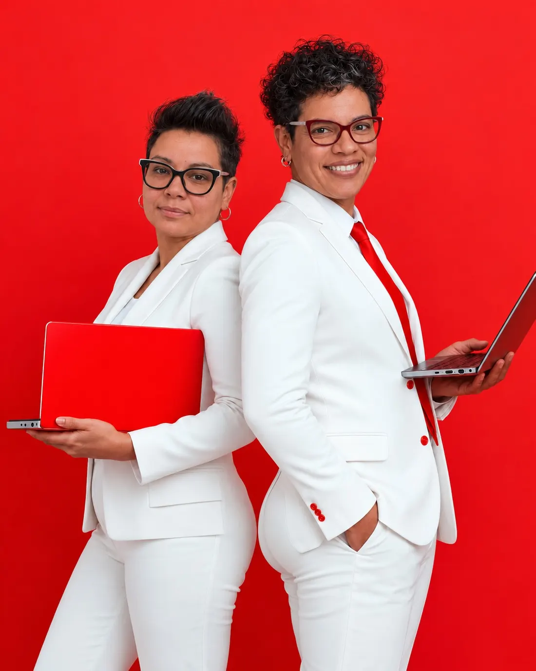 Equipo de GigiPlus, agencia de marketing en Alicante: Dayexi Pérez y Maidolys Valencia